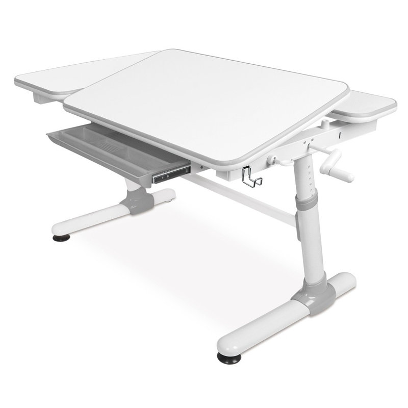 Mount it Height Adjustable 47" W Art Desk with Drawer Wayfair